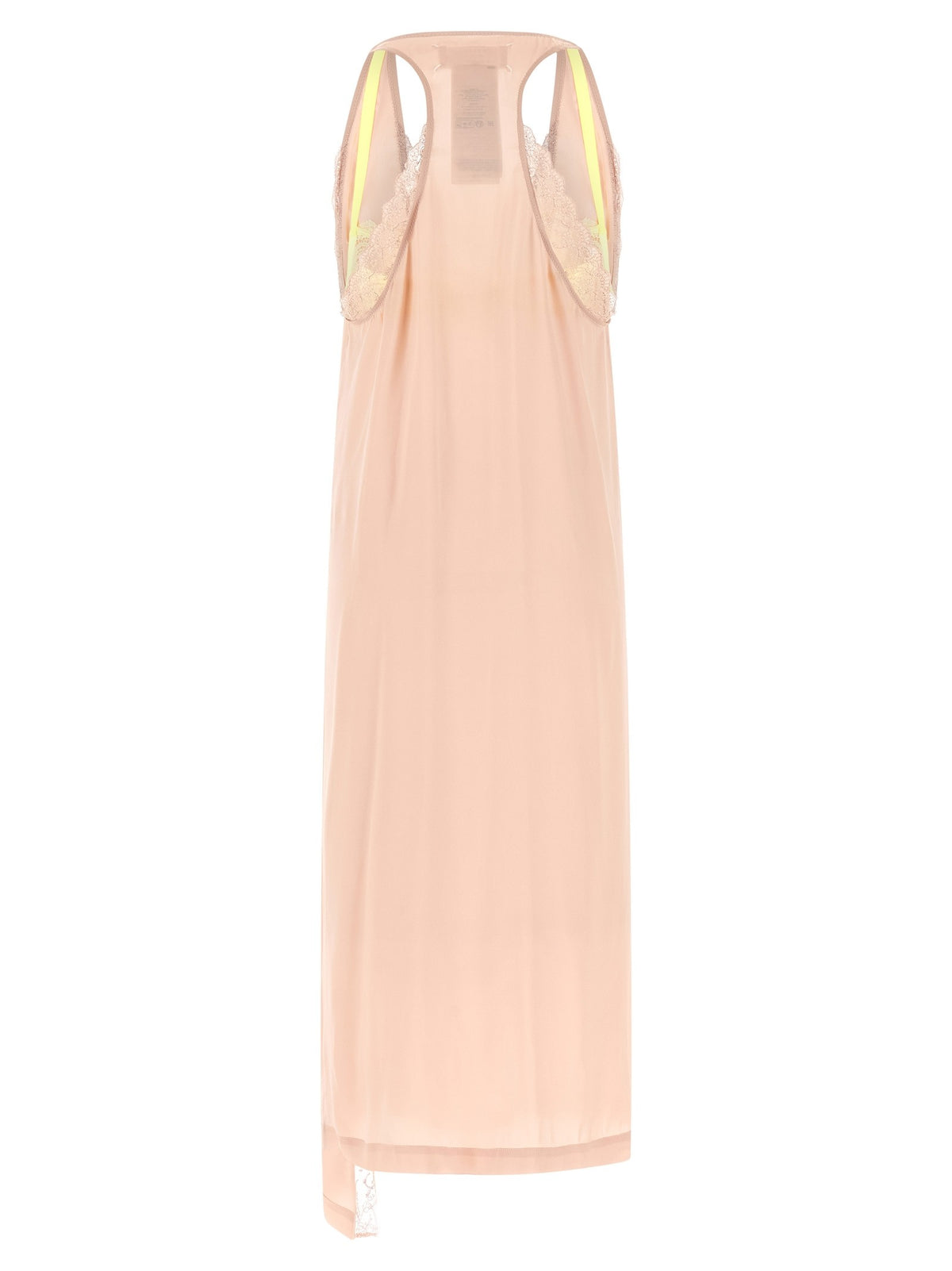Maison Margiela Silk Lace Slip Midi Dress Dress Blue, view 2