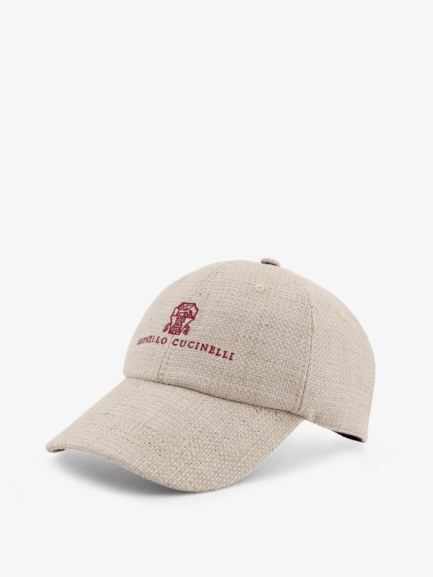 Brunello Cucinelli Men's Linen and Wool Hat Beige