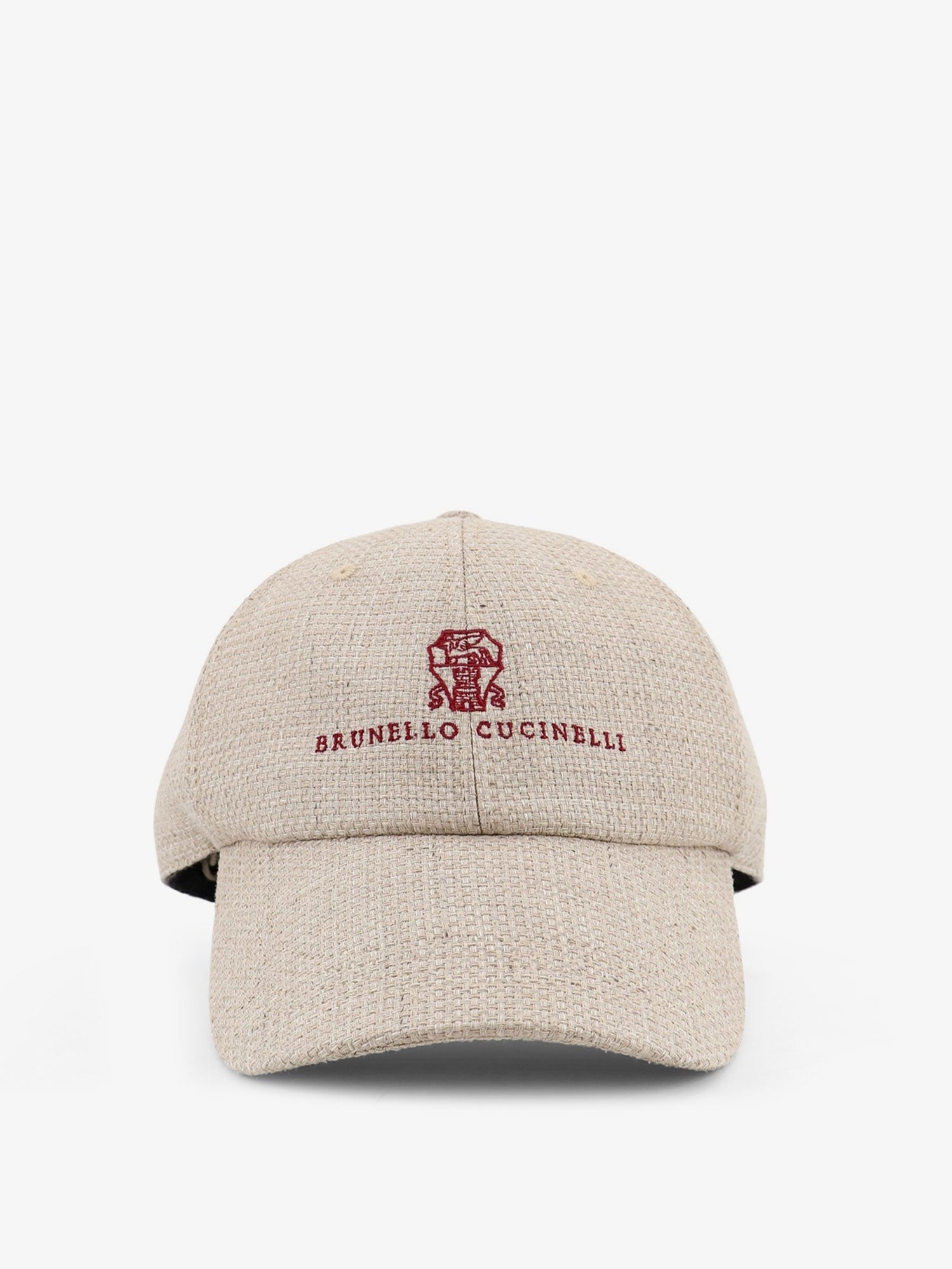 Brunello Cucinelli Men's Linen and Wool Hat Beige
