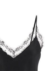 Ermanno Scervino Silk Lingerie Top Black