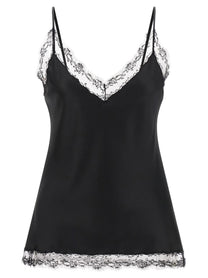Ermanno Scervino Silk Lingerie Top Black