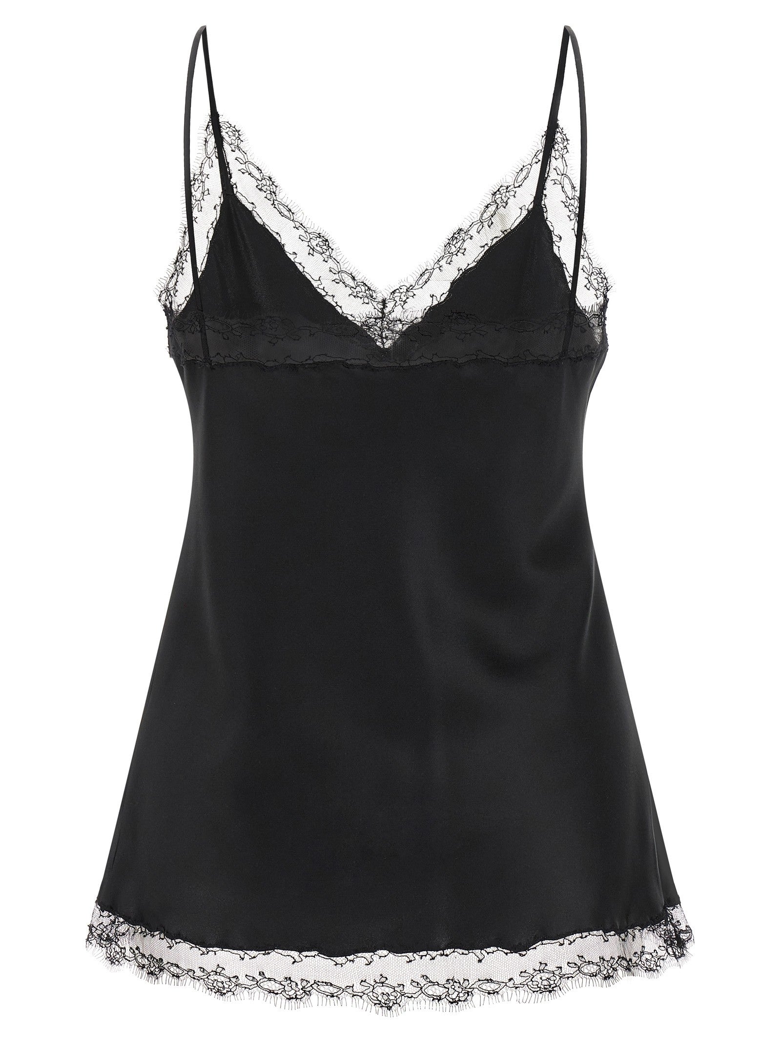 Ermanno Scervino Silk Lingerie Top Black