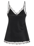 Ermanno Scervino Silk Lingerie Top Black, view 2
