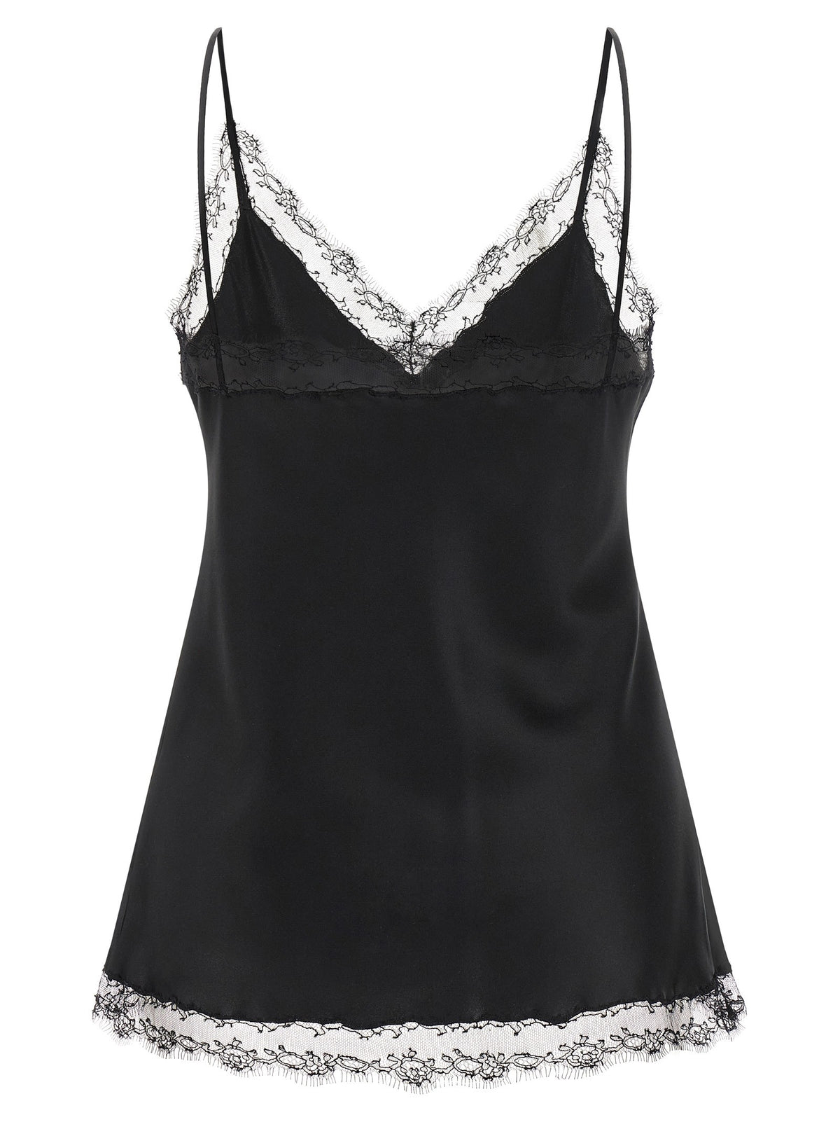 Ermanno Scervino Silk Lingerie Top Black, view 2
