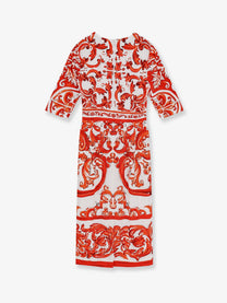Dolce &amp; Gabbana Women's Maiolica Dress Orange