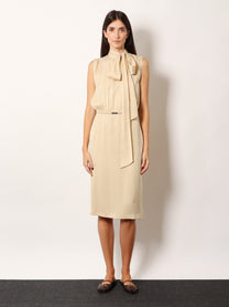 Gucci Women's Silk Midi Dress White