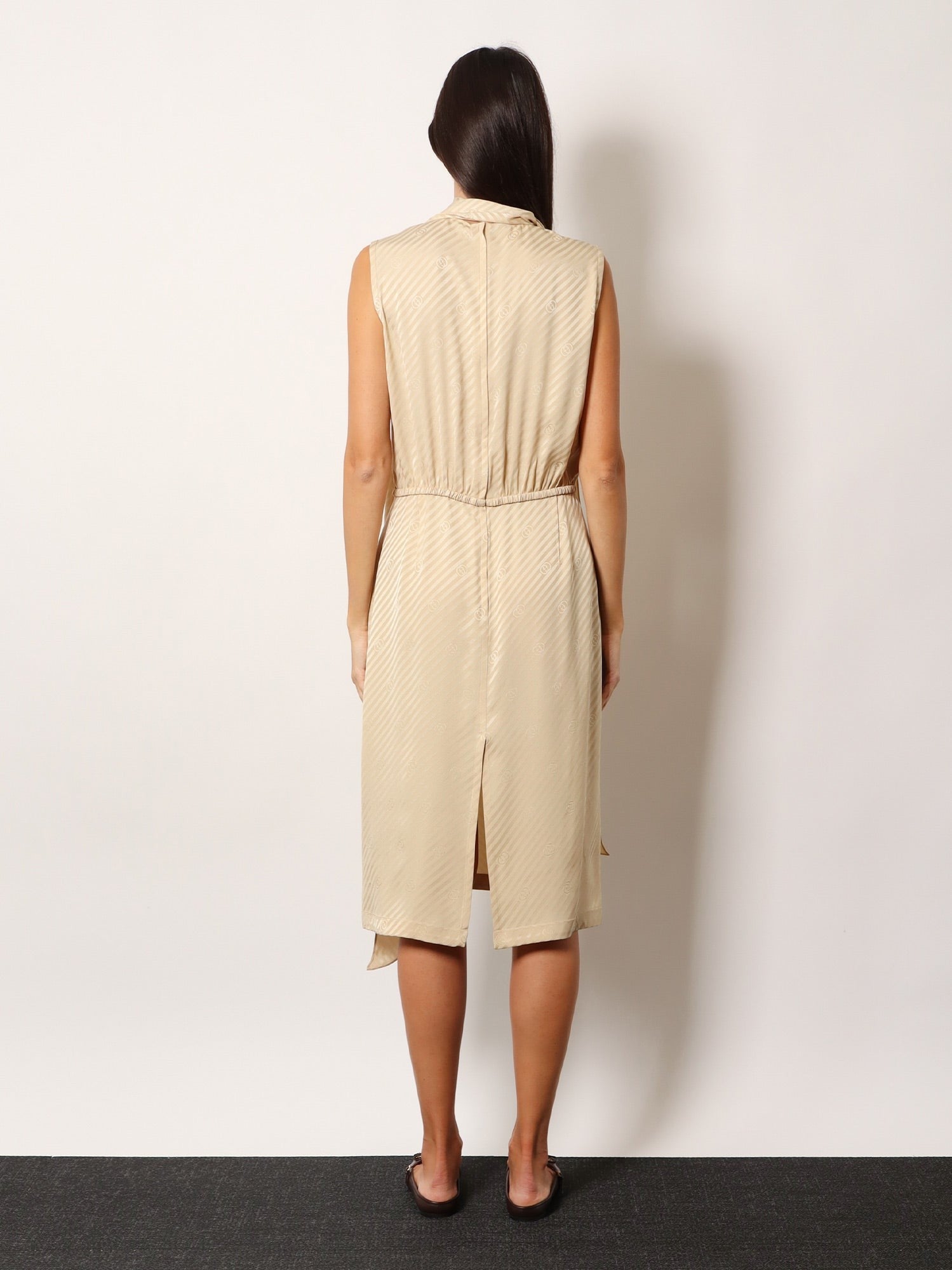 Gucci Women's Silk Midi Dress White