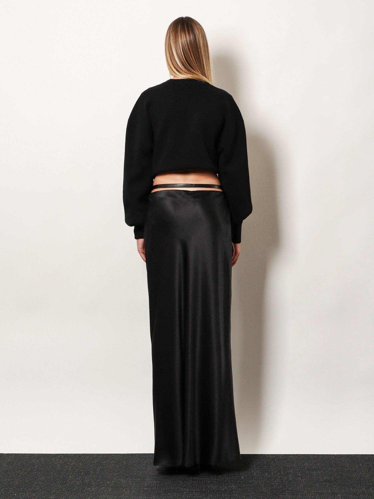 Tom Ford Women's Silk Midi Skirt Black