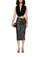 Stella McCartney Women's Silk Midi Skirt Pattern, view 2