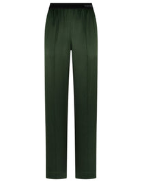 Tom Ford Women's Silk Pajama Pants Green