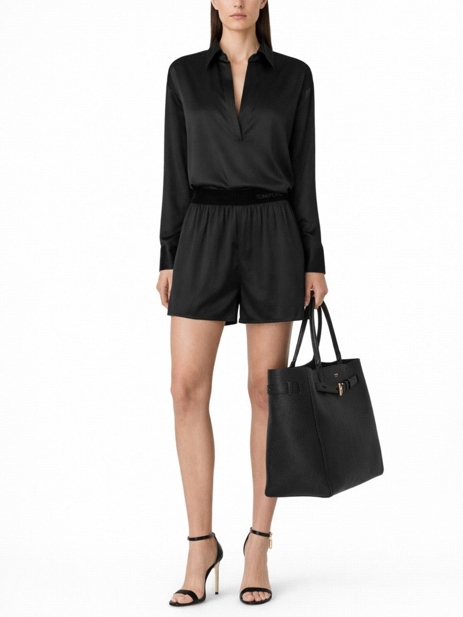 Tom Ford Women's Silk Pajama Shorts Black