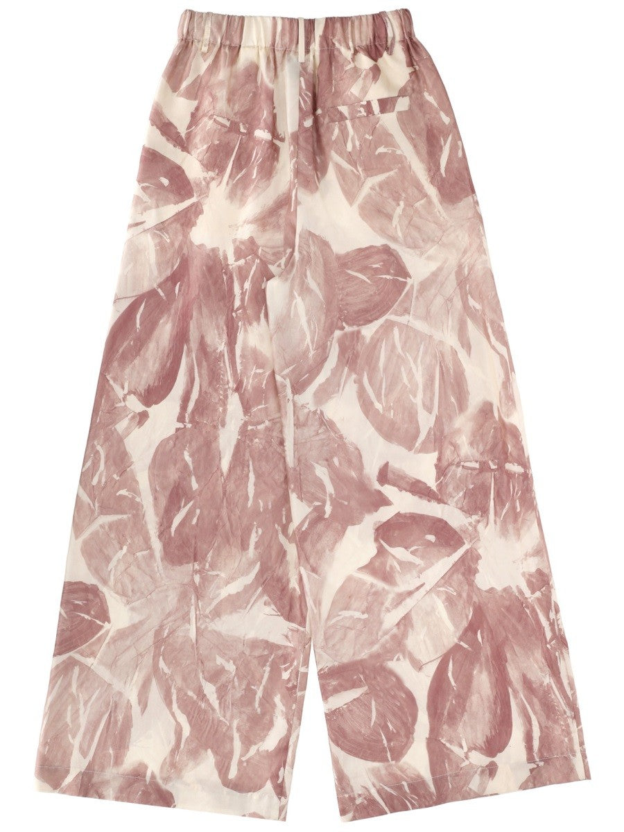 Alysi Women's Silk Pants Pink