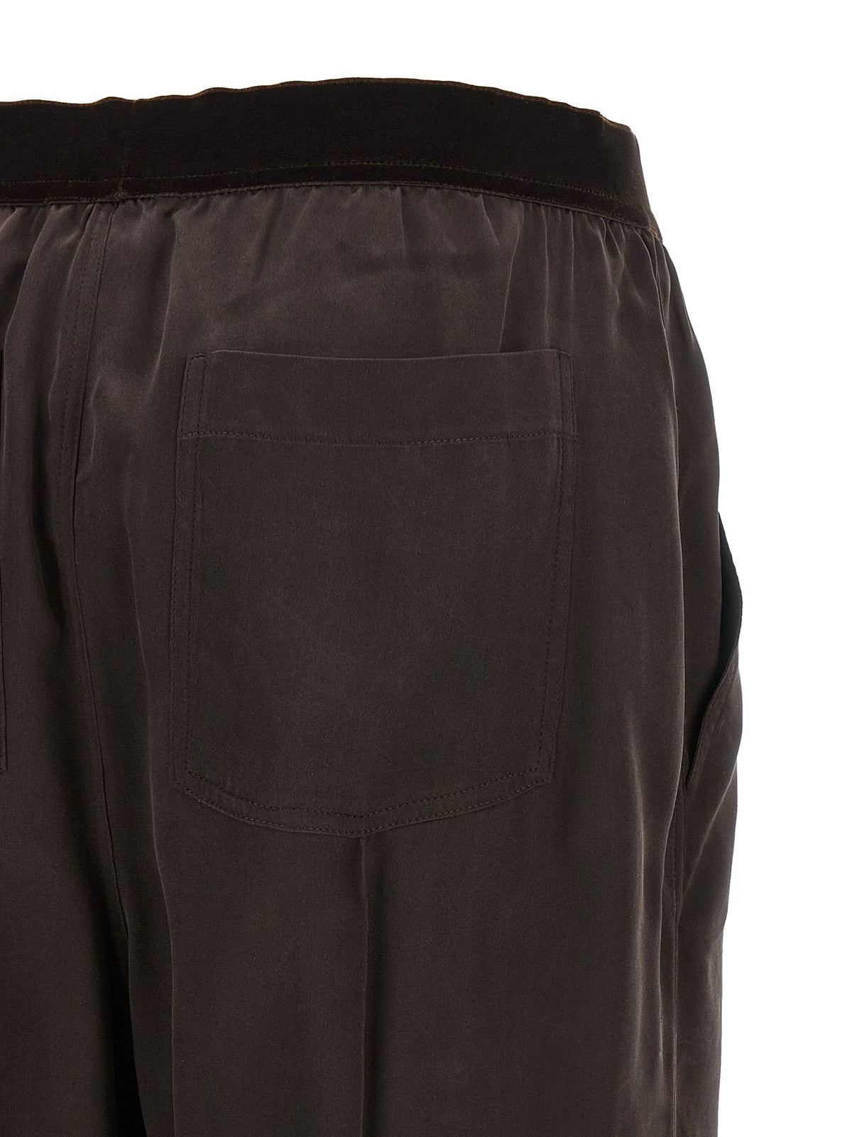 Tom Ford Silk Pants Brown, view 4