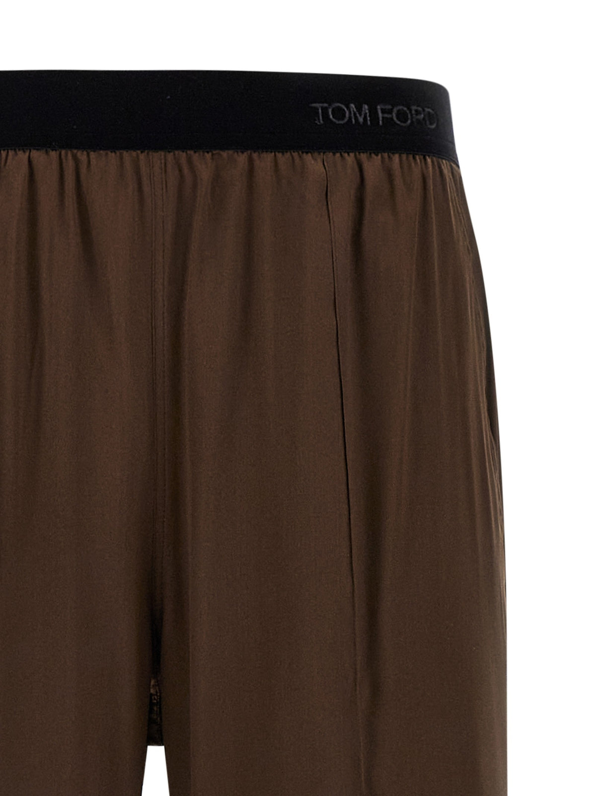 Tom Ford Silk Pants Brown, view 3