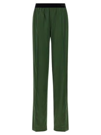 Tom Ford Silk Pants Green