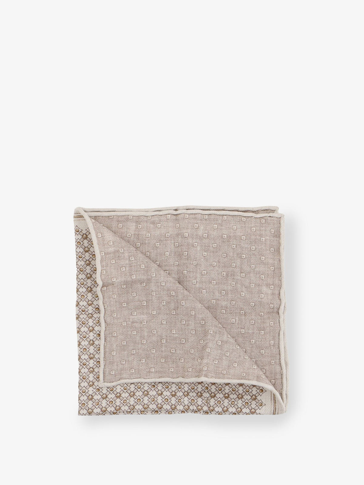 Brunello Cucinelli Men's Silk Pocket Beige