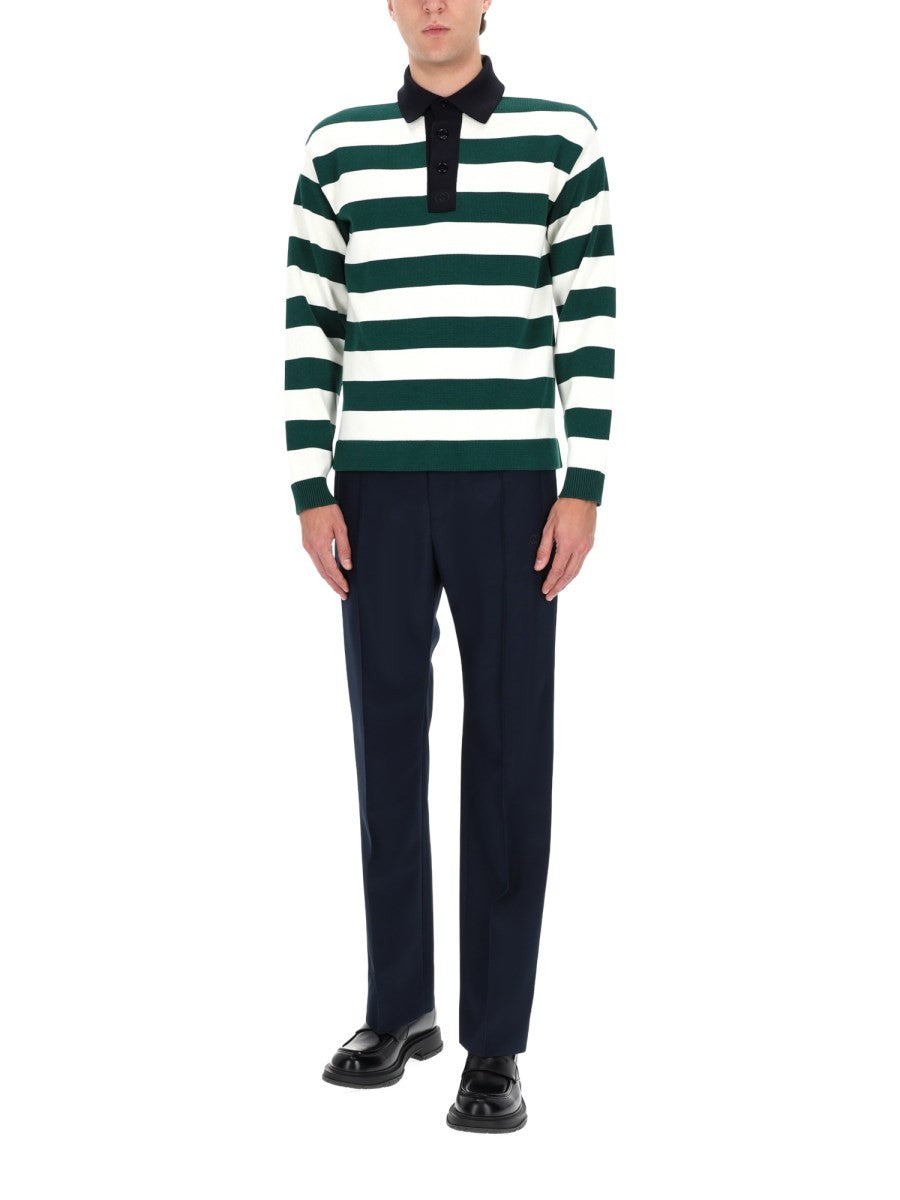 Gucci Men's Silk Polo Green