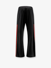 Gucci Men's Silk Poplin Leisure Trousers Black