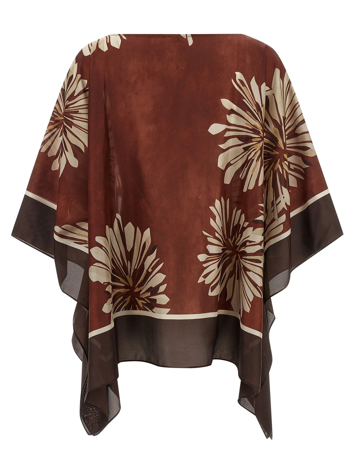 Brunello Cucinelli Silk Scarf Blouse Red, view 2