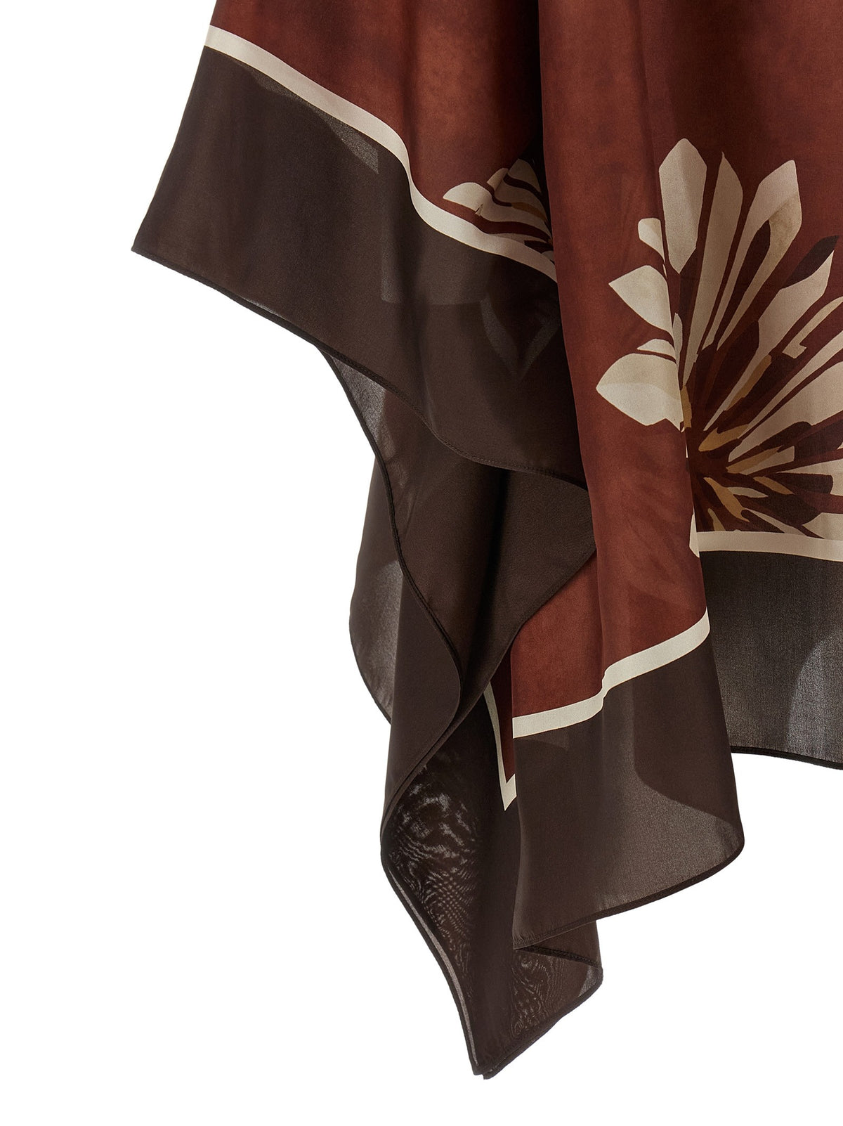 Brunello Cucinelli Silk Scarf Blouse Red, view 4