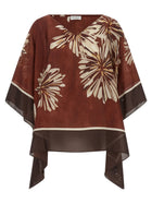 Brunello Cucinelli Silk Scarf Blouse Red