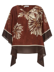 Brunello Cucinelli Silk Scarf Blouse Red