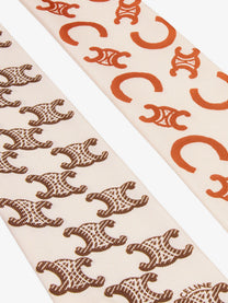 Celine Women's Silk Scarf White