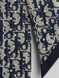Dior Women's Silk Scarf Blue