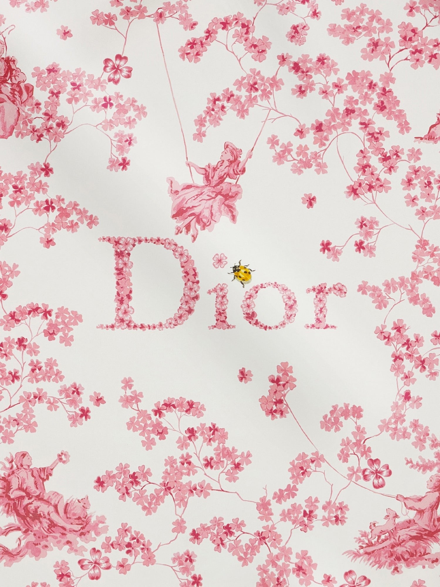 Dior Women's Silk Scarf Pink