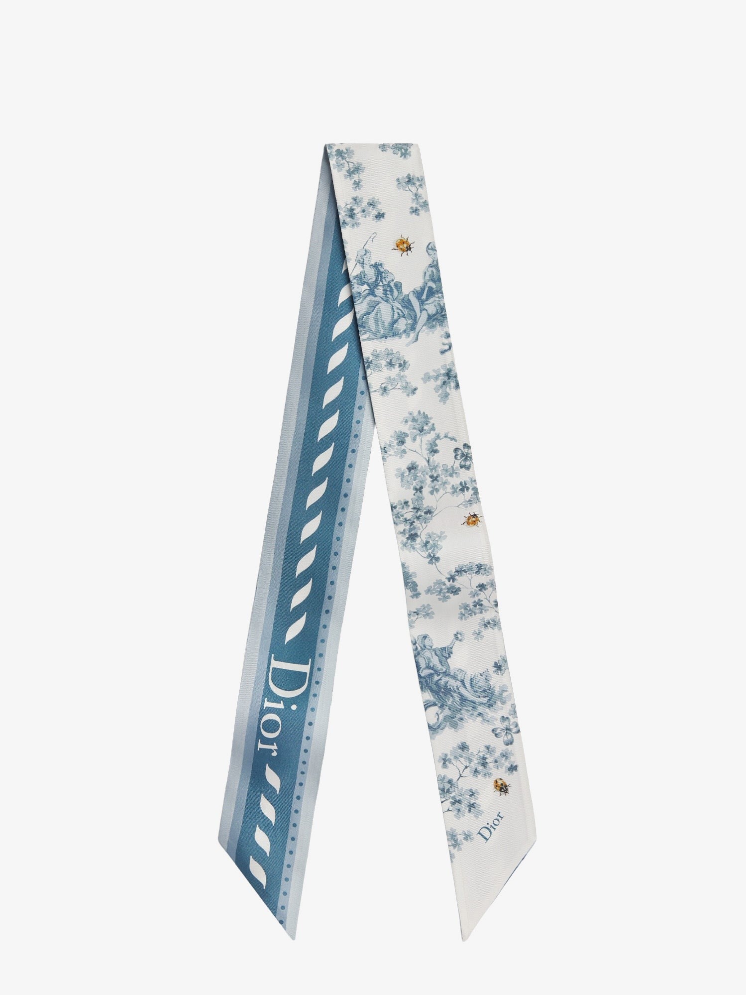 Dior Women's Silk Scarf Blue