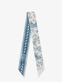 Dior Women's Silk Scarf Blue