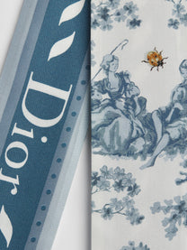 Dior Women's Silk Scarf Blue
