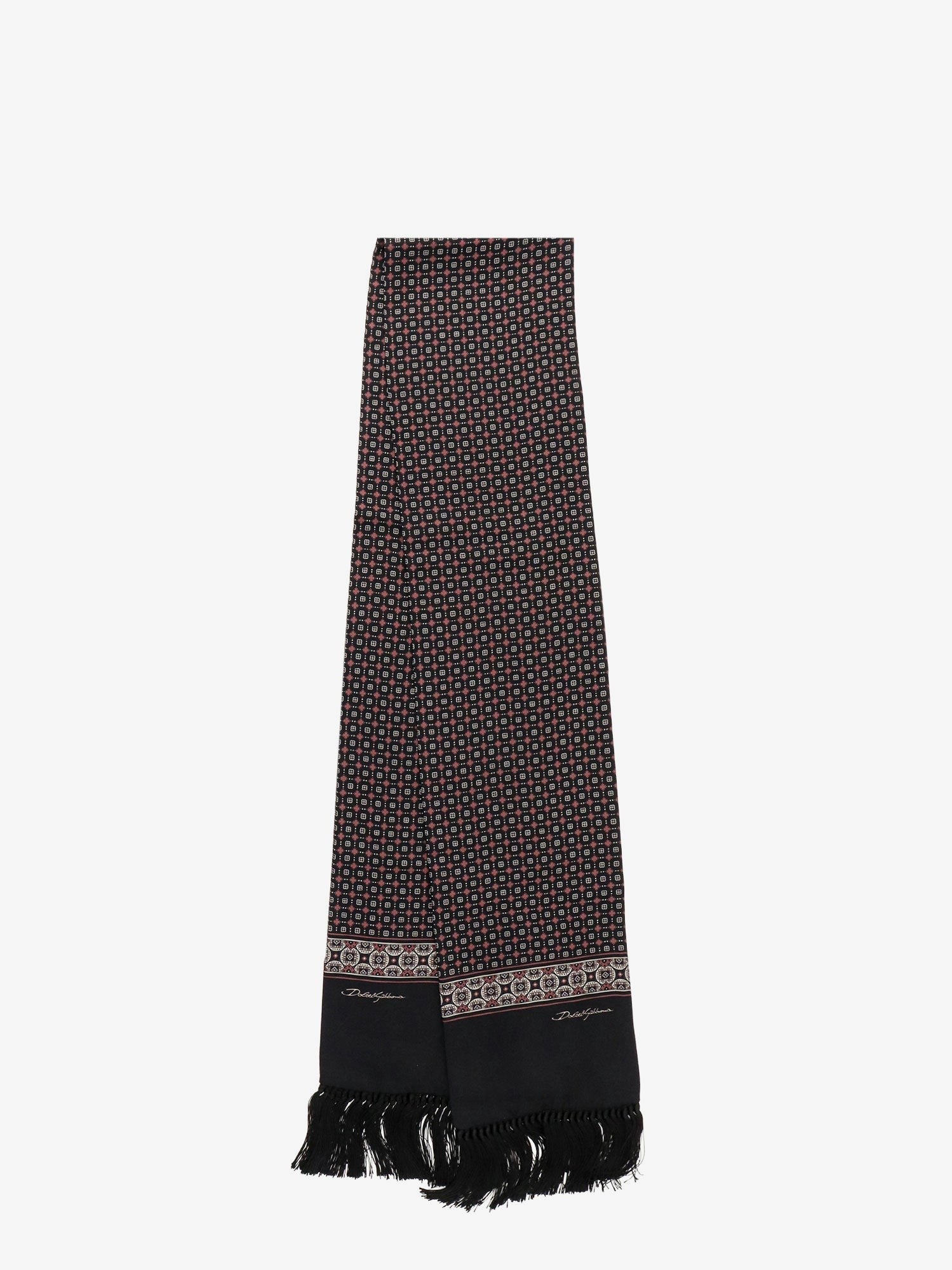 Dolce &amp; Gabbana Men's Silk Scarf Black