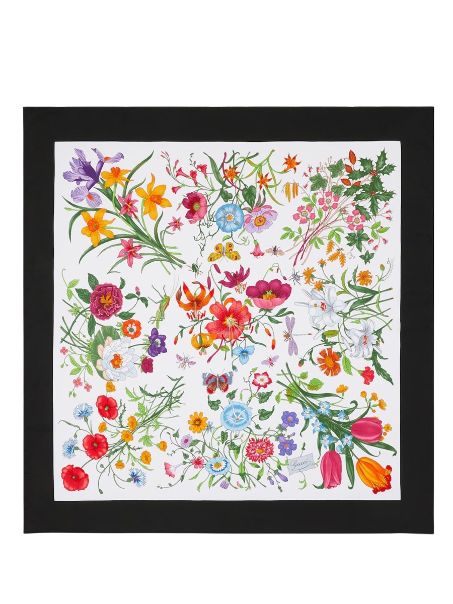 Gucci Women's Silk Scarf White