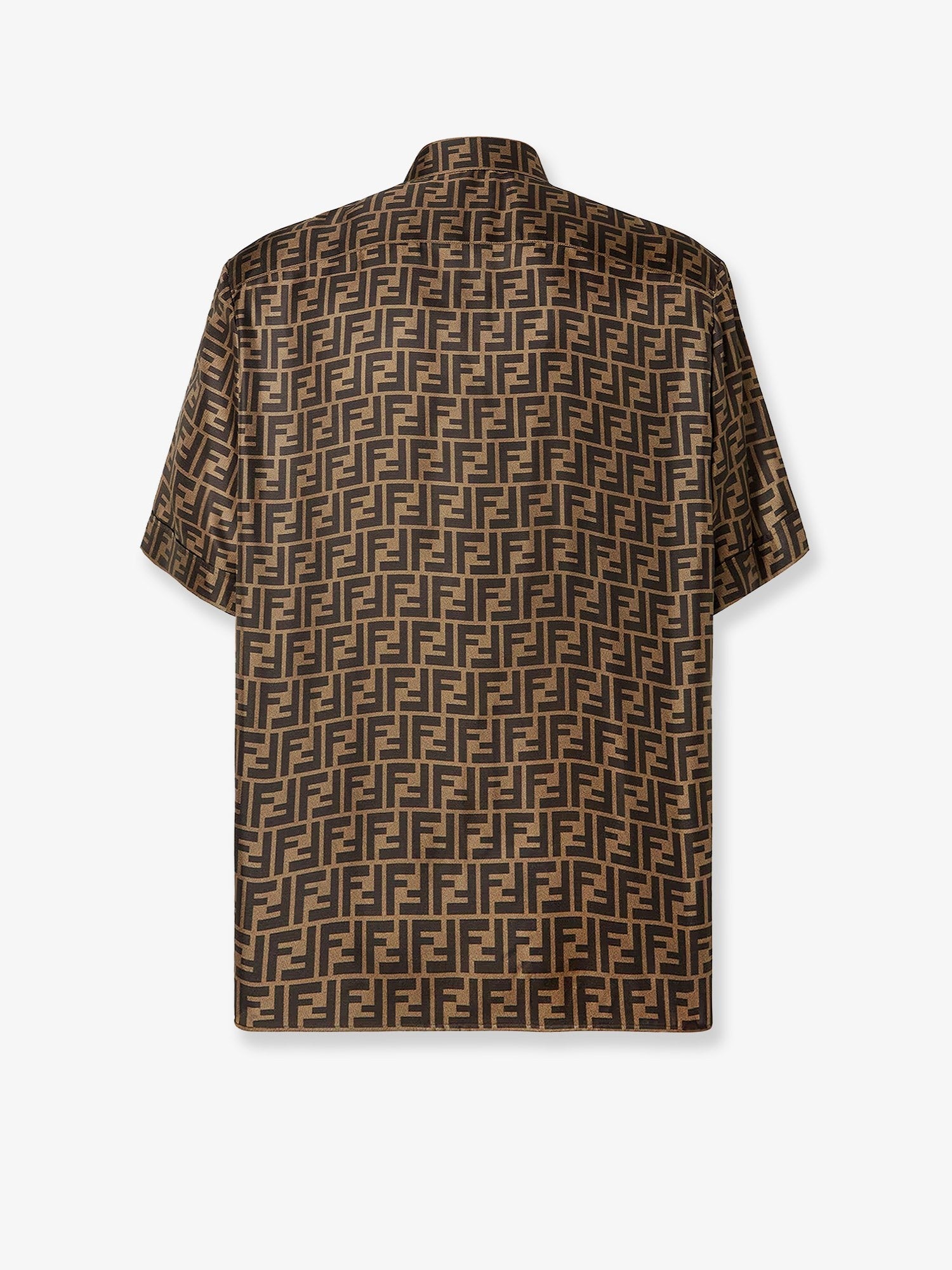 Fendi Men's Silk Shirt Grey