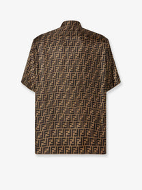 Fendi Men's Silk Shirt Grey