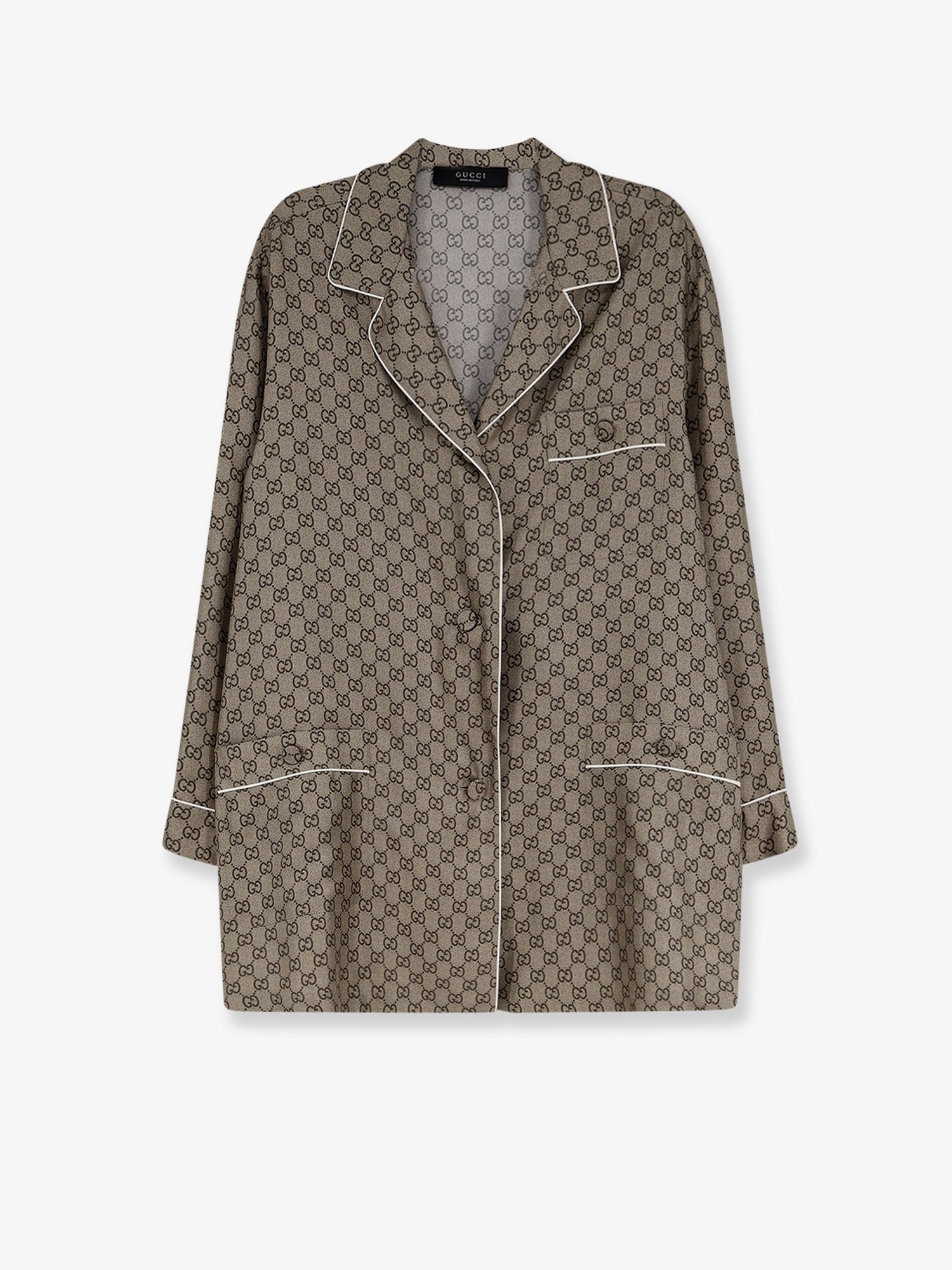 Gucci Women's Silk Shirt Beige