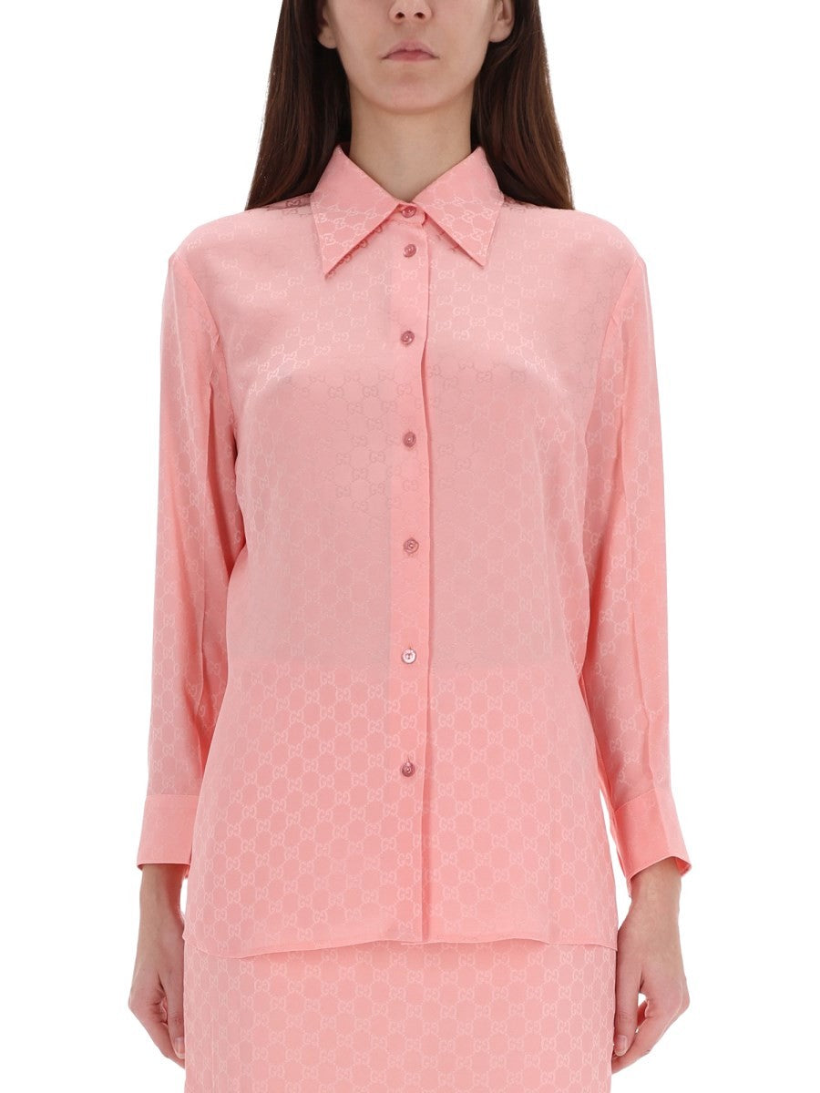Gucci Women's Silk Shirt Blue