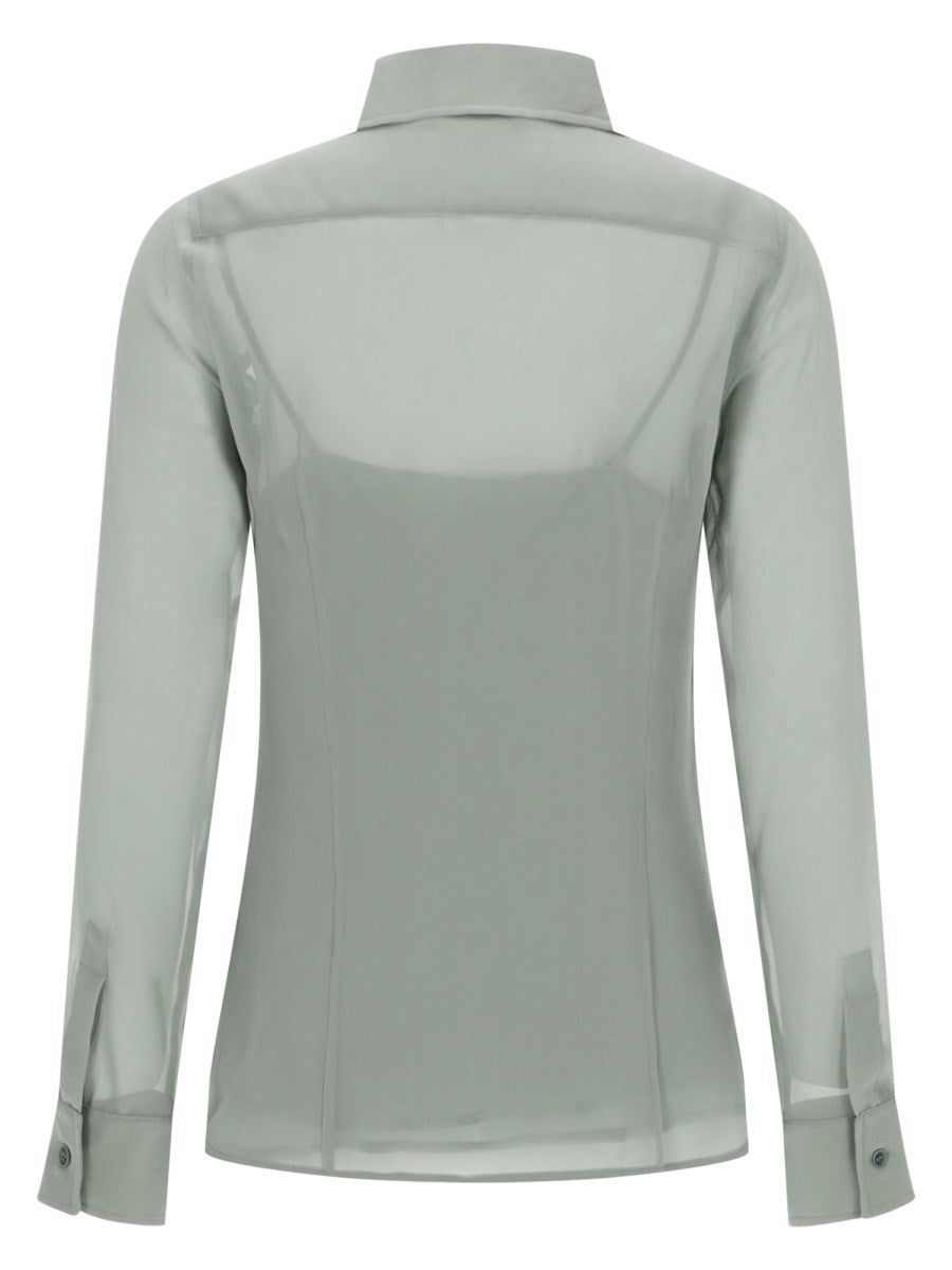 Max Mara Women's Silk Shirt Green