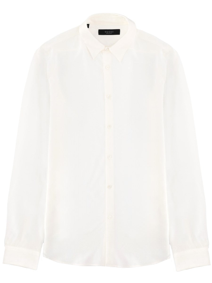 Gucci Men's Silk Shirt White