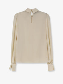 Valentino Women's Silk Shirt Beige