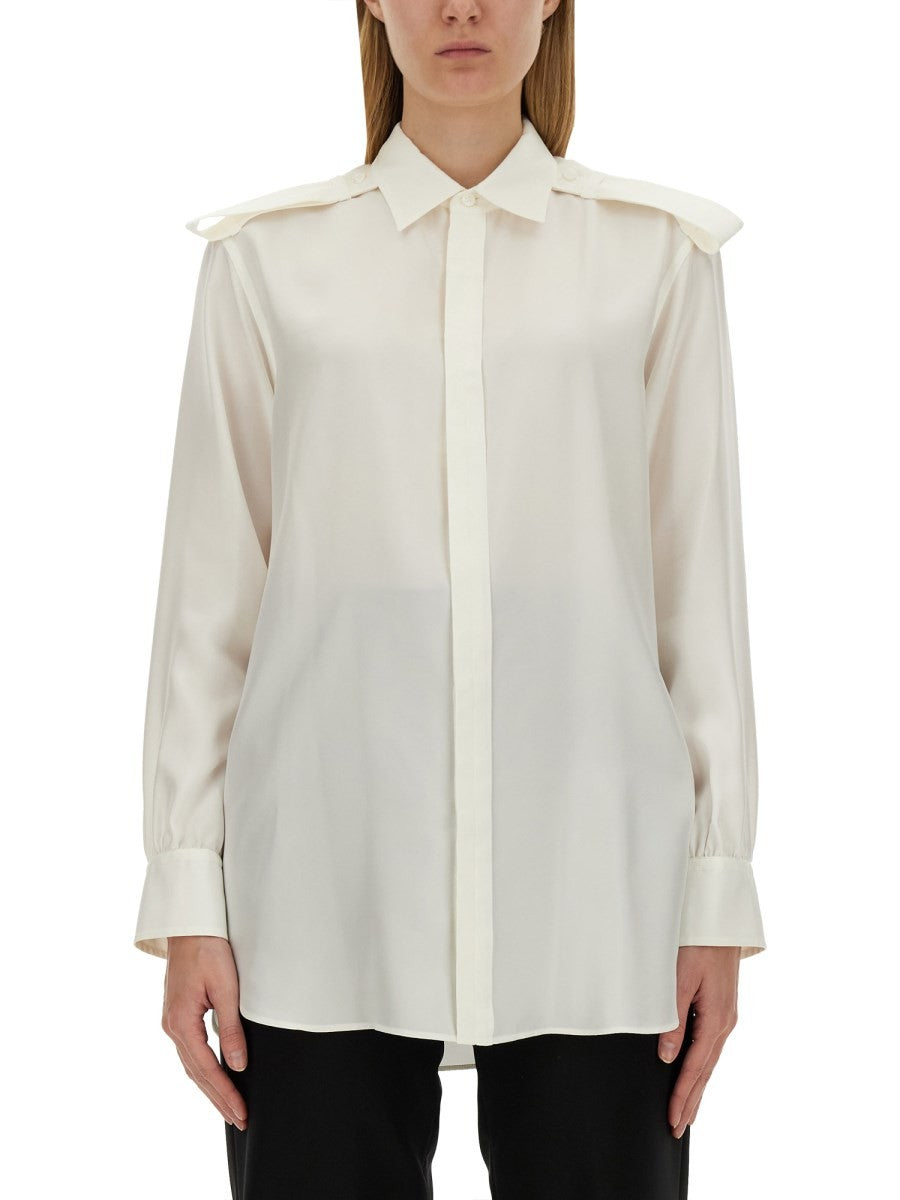 Burberry Women's Silk Shirt White Burberry