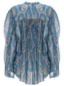 ETRO Women's Silk Shirt Blue