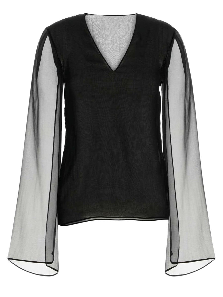 Alberta Ferretti Women's Silk Shirt Black