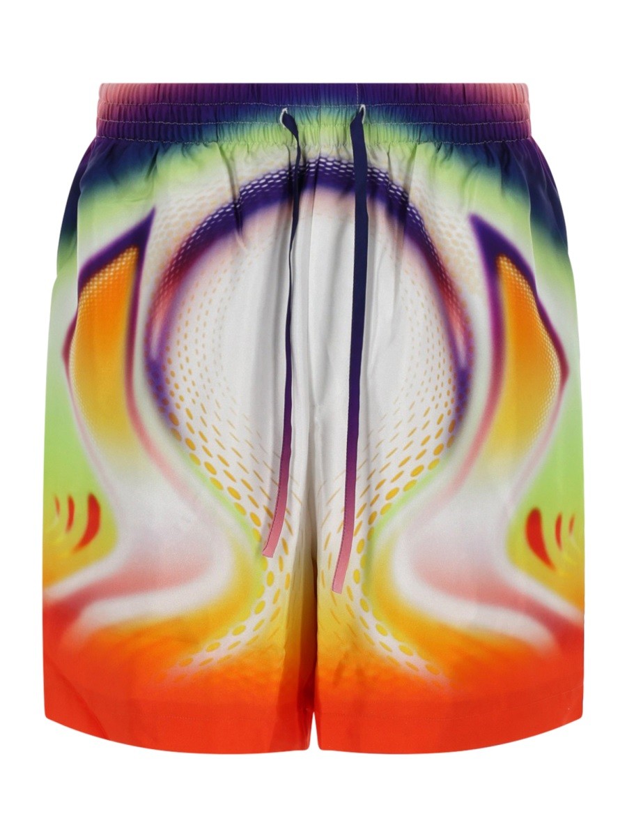 Casablanca Men's Silk Shorts Multicolor