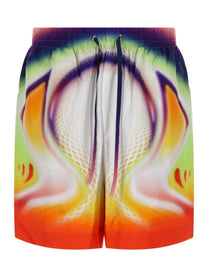 Casablanca Men's Silk Shorts Multicolor