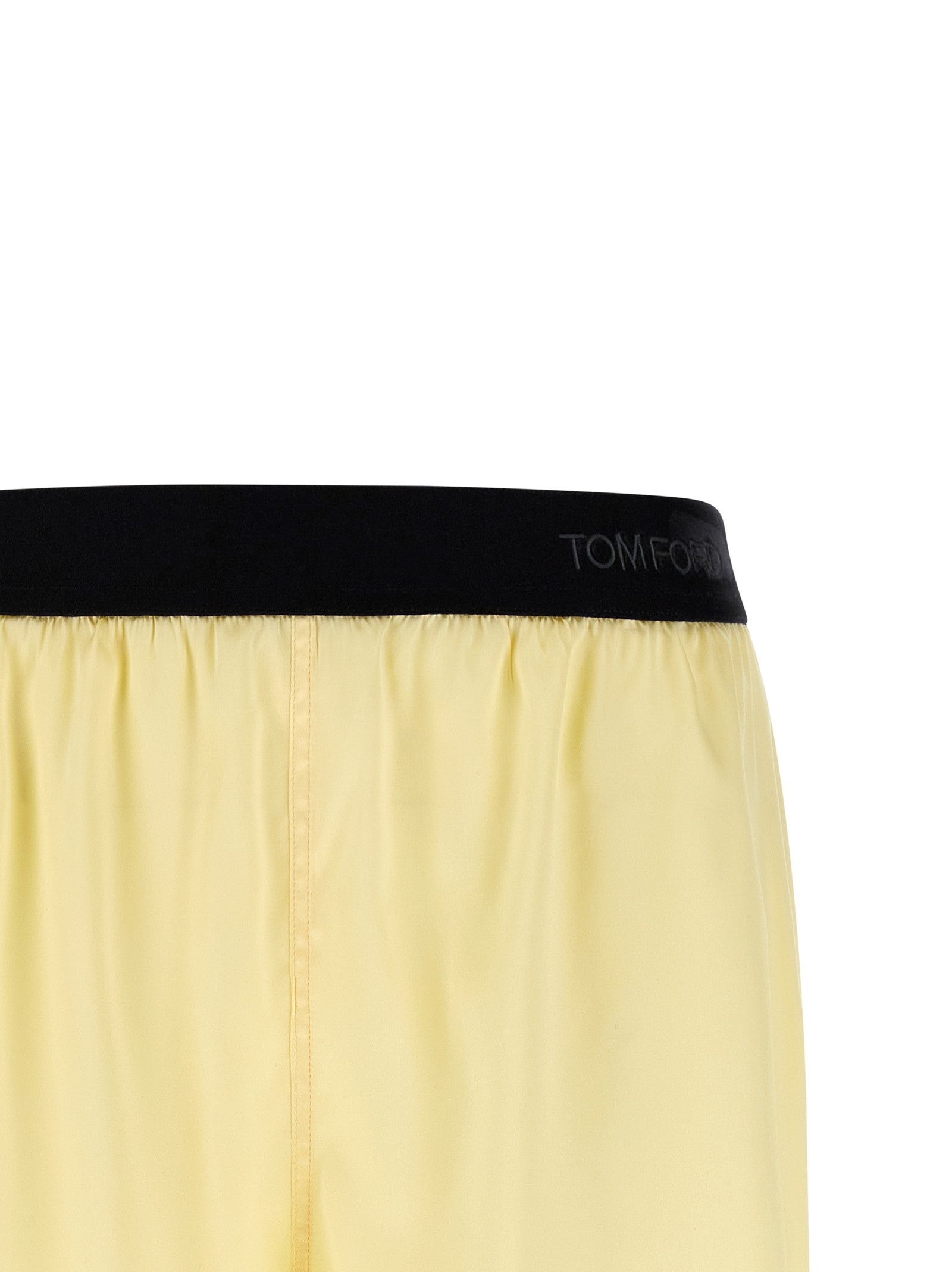 Tom Ford Silk Shorts Yellow