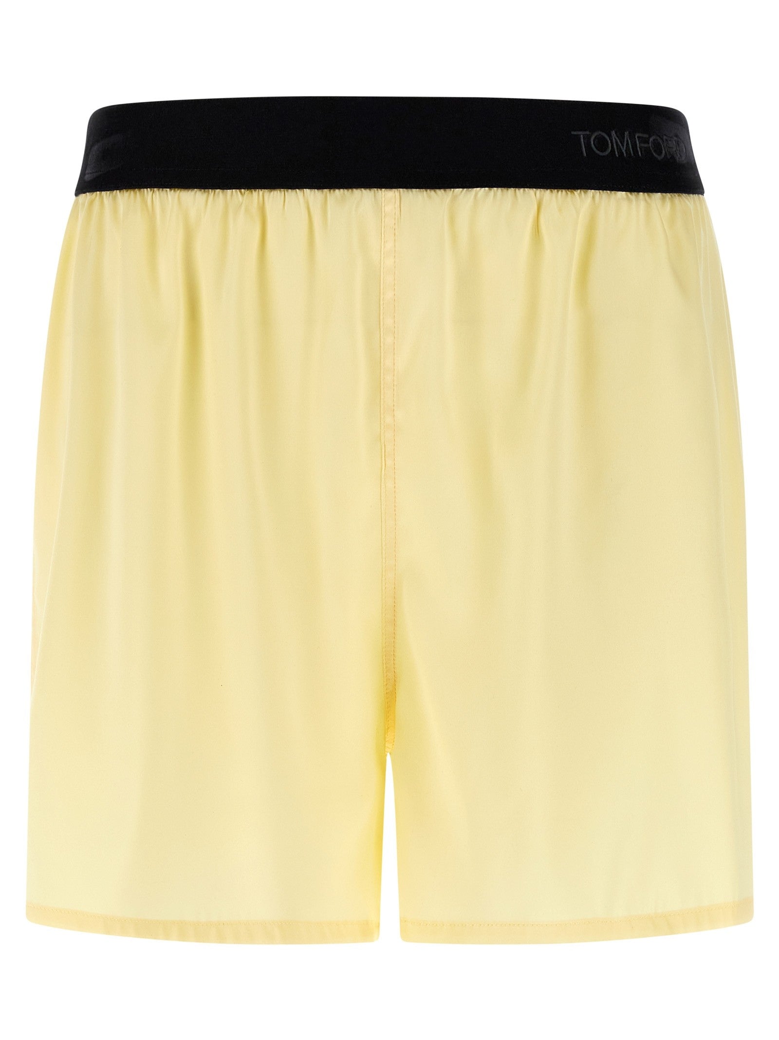 Tom Ford Silk Shorts Yellow