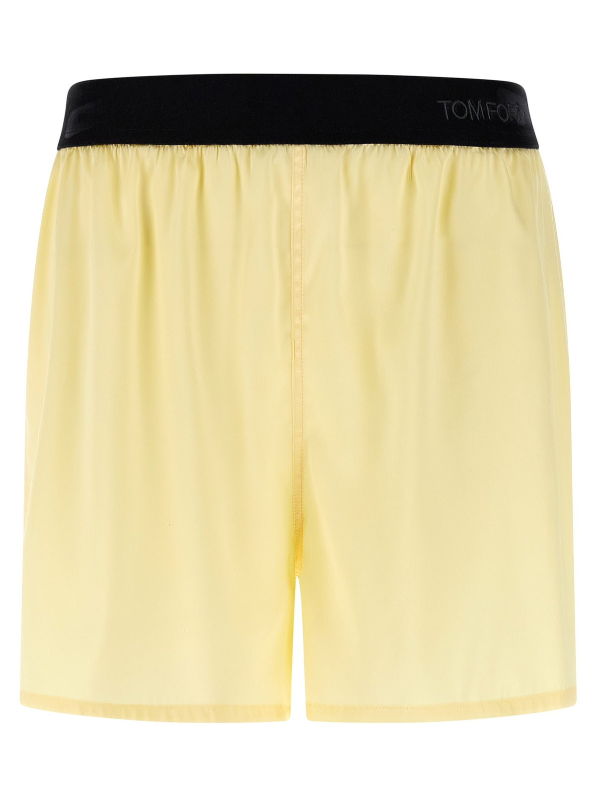 Tom Ford Silk Shorts Yellow