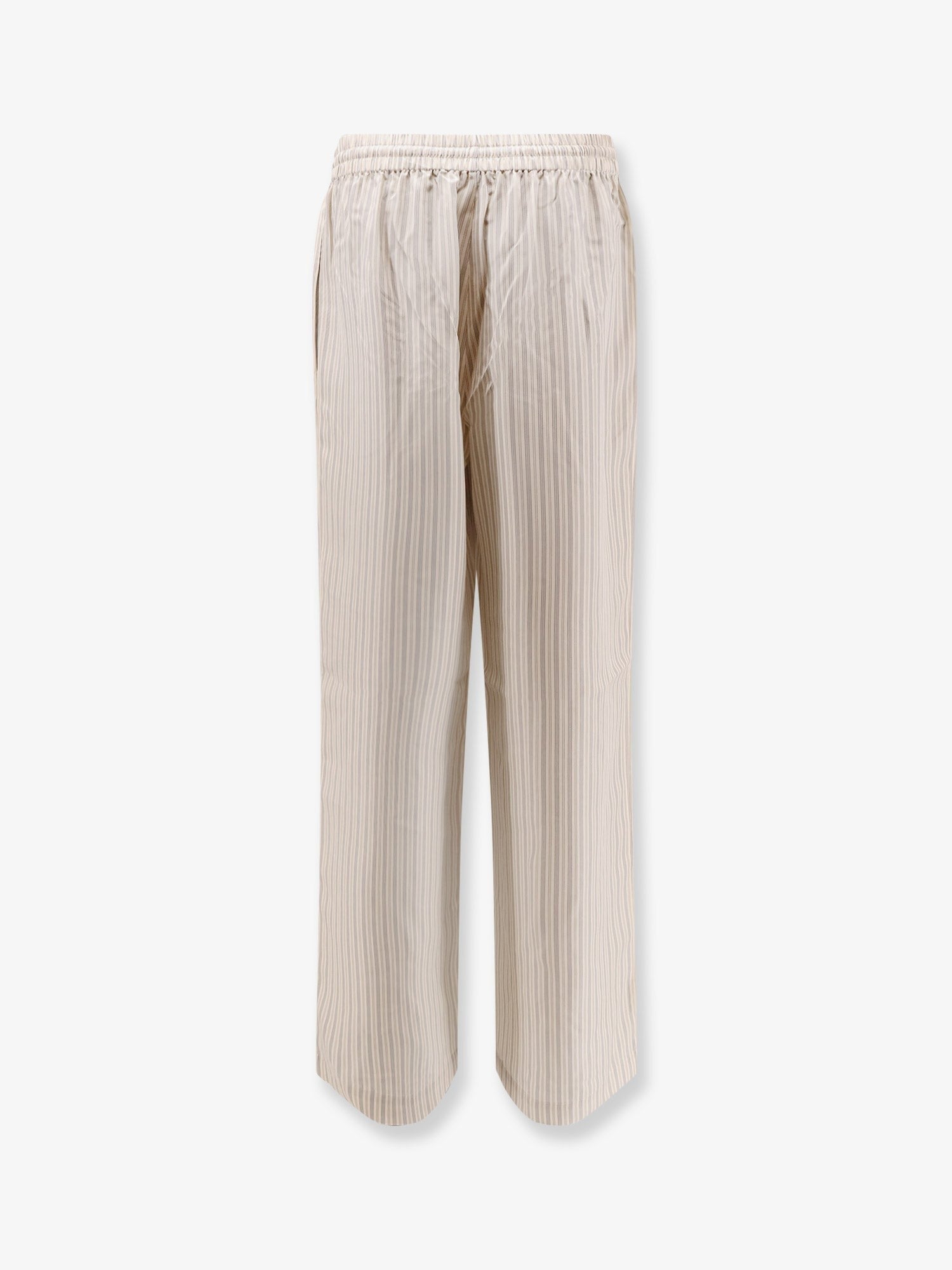 Rohe Women's Silk Striped Trousers White